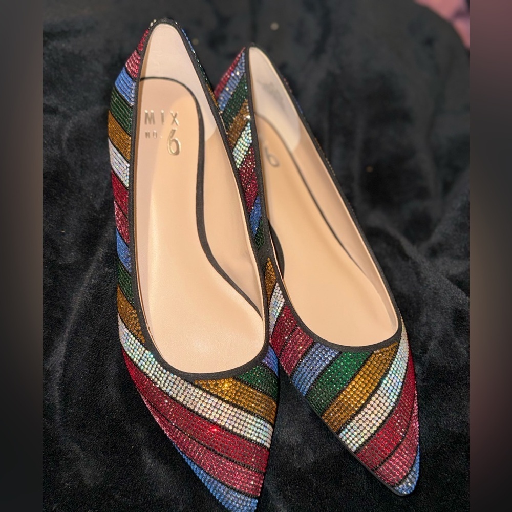 Mix No. 6 Colorful Striped Women's Flats - Picture 9 of 11